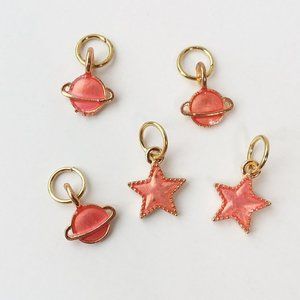 3/$18 Pink glitter planet shoe charm Roller Skate shoelace accessory charm